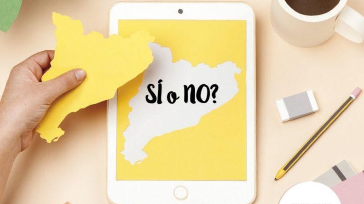 Imagen de la campaña del Govern para fomentar el registro de catalanes en el exterior.-EL PERIÓDICO