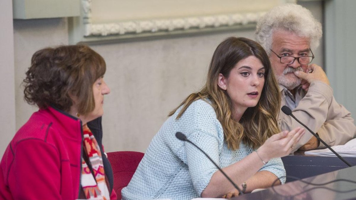 María Ángeles Gómez, Sandra Nieto y Fernando Lara, en la presentación del estudio.-SANTI OTERO
