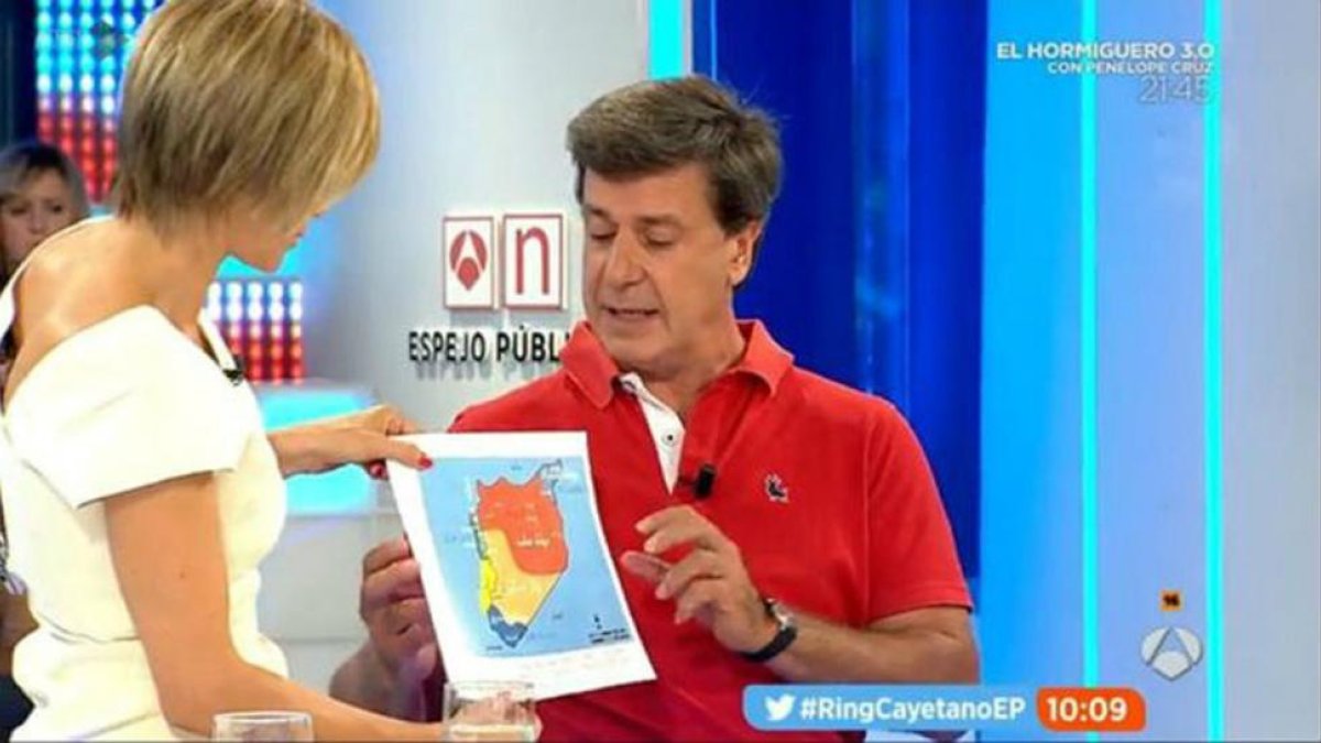 Cayetano durante su estreno en Espejo Público.-ANTENA 3