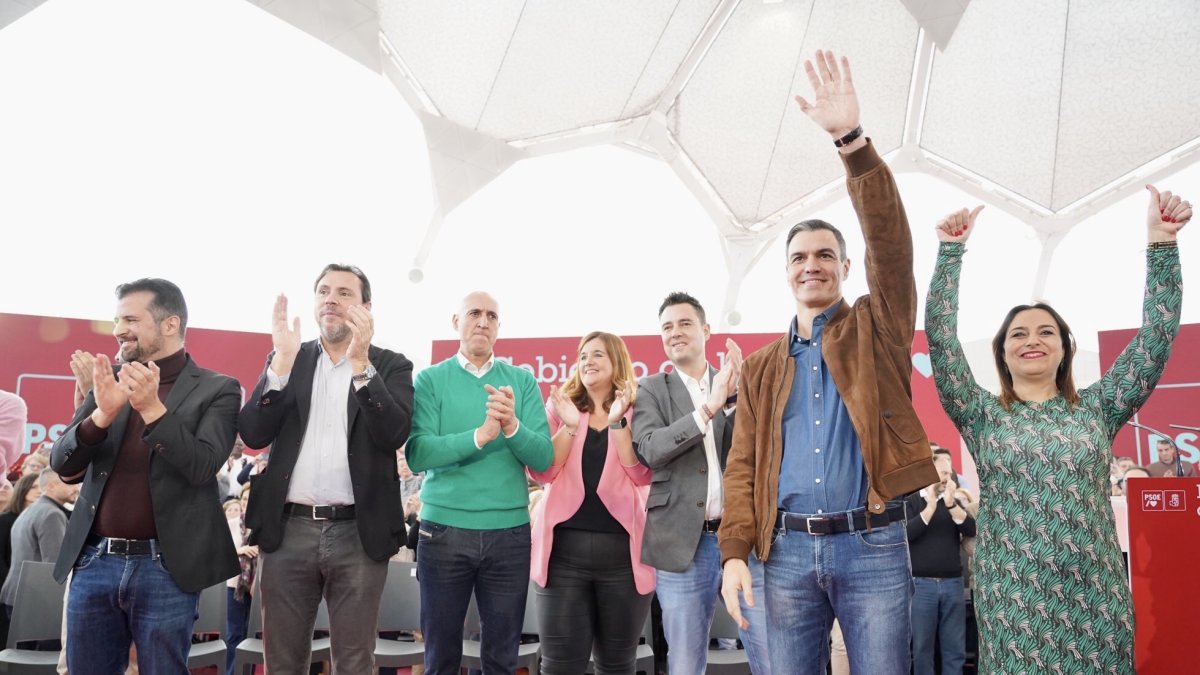 Acto pol?tico del PSOE en Valladolid con la presencia de Pedro S?nchez
