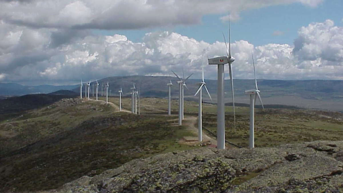 Imagen de un parque eólico. ECB