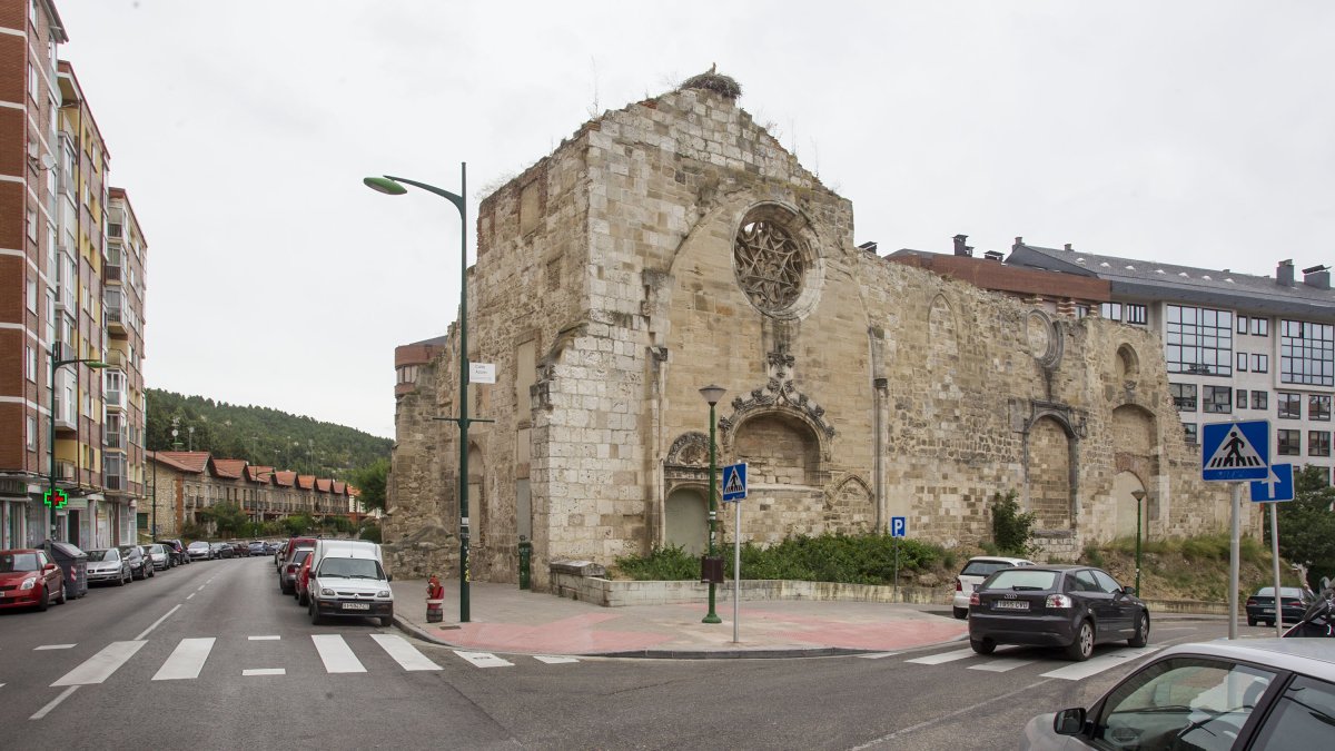 Ruinas del convento de San Francisco que el distrito propone consolidar.