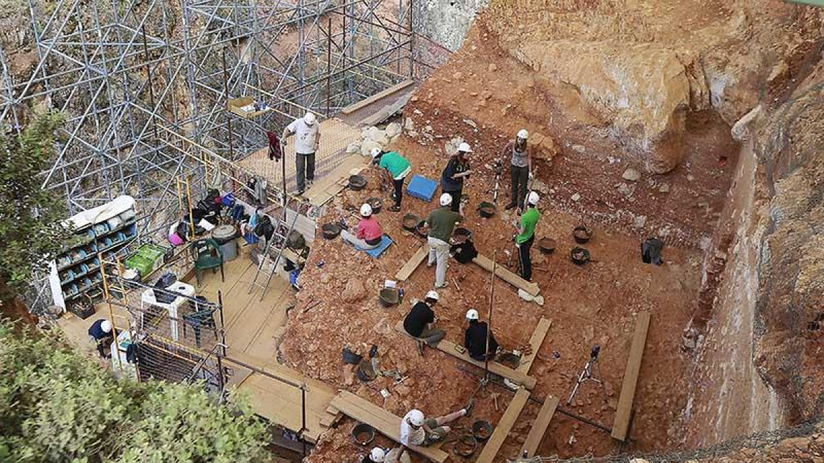 Imagen de las excavaciones de Atapuerca. ISRAEL L. MURILLO
