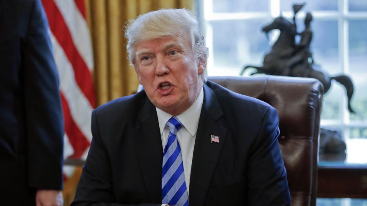 Donald Trump, en el Despacho Oval de la Casa Blanca.-AP / PABLO MARTINEZ MONSIVAIS