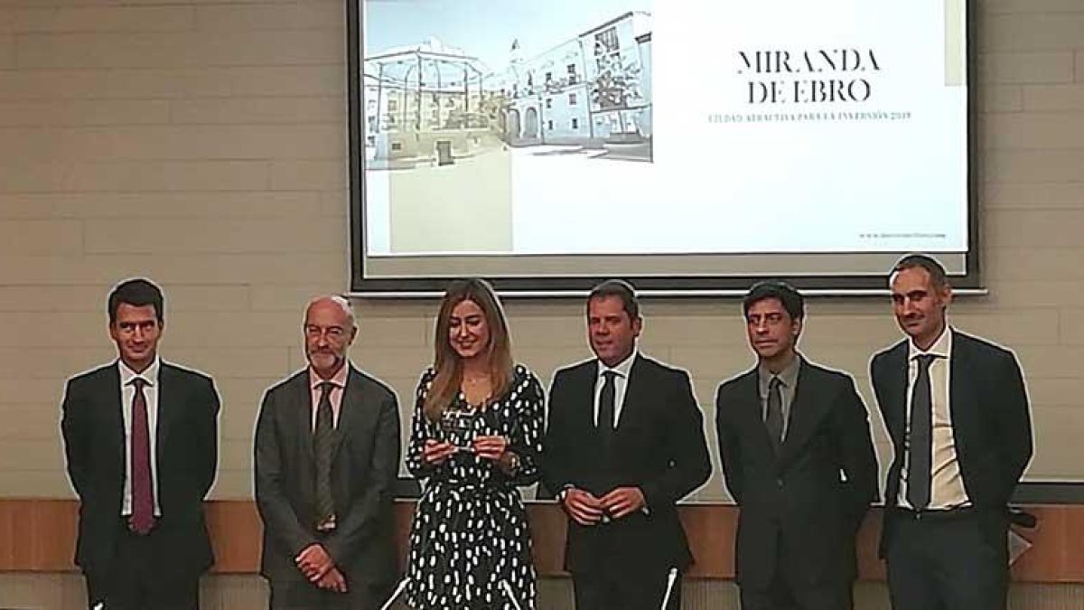 La alcaldesa de Miranda de Ebro participó en el evento en Madrid.-ECB