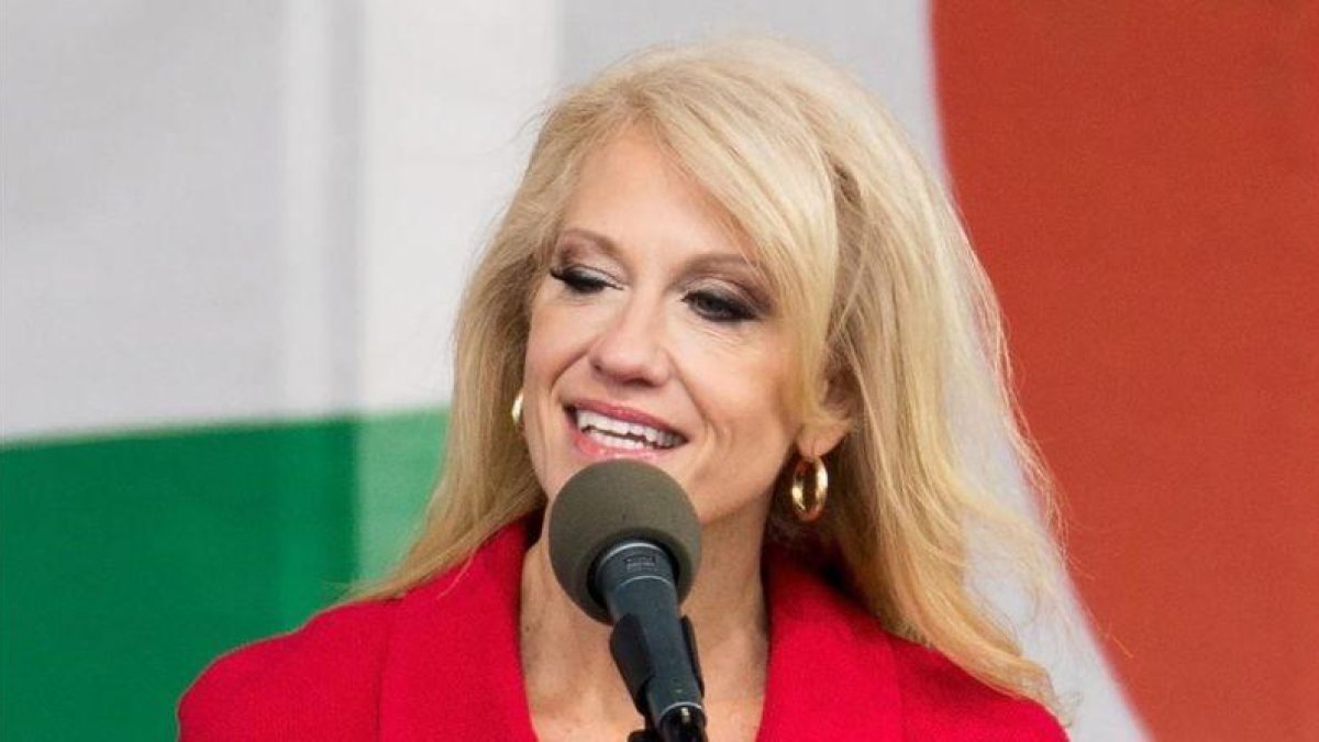 Kellyanne Conway, asesora de Trump.-AFP / TASOS KATOPODIS