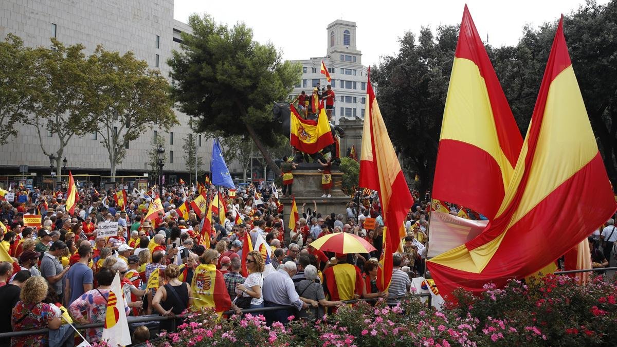Manifestación por la unidad de España celebrada en Barcelona. /-ALBERT BERTRAN