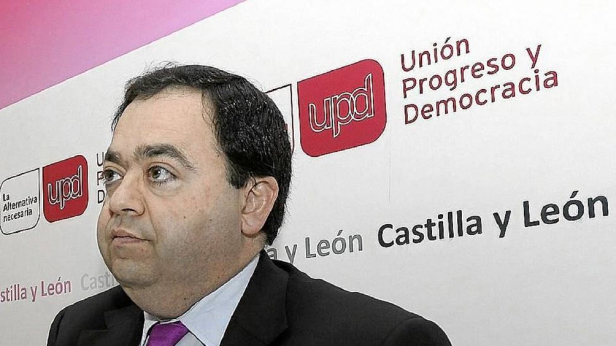 El candidato de UPyD a la Junta de Castilla y León, Rafael Delgado-Efe
