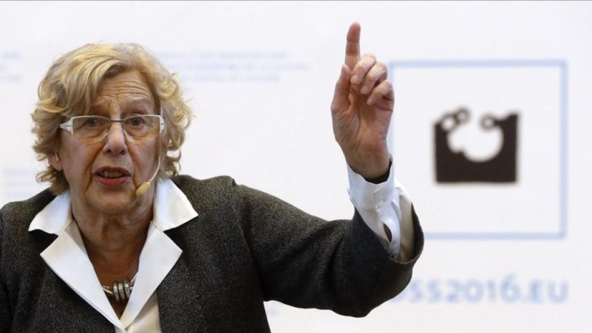 La alcaldesa de Madrid, Manuela Carmena.-JAVI ETXEZARRETA