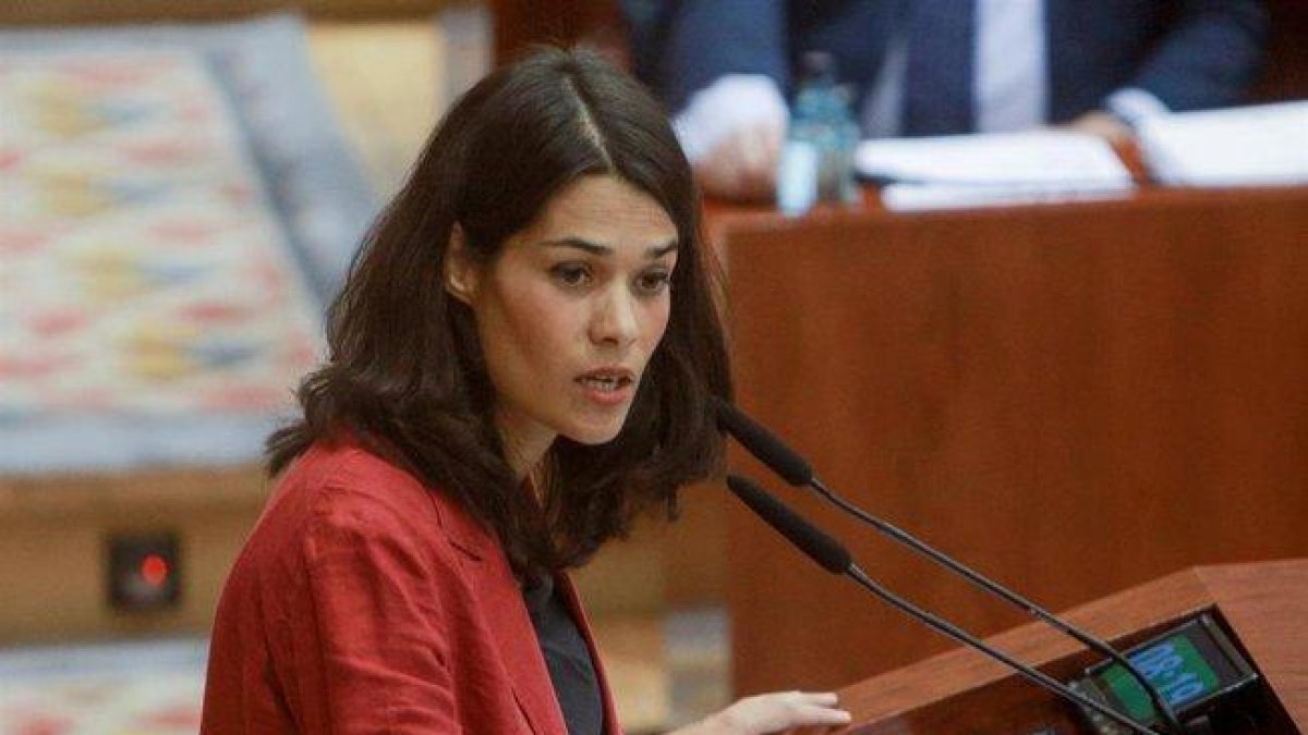 La portavoz de Unidas Podemos, Isa Serra.-EUROPA PRESS