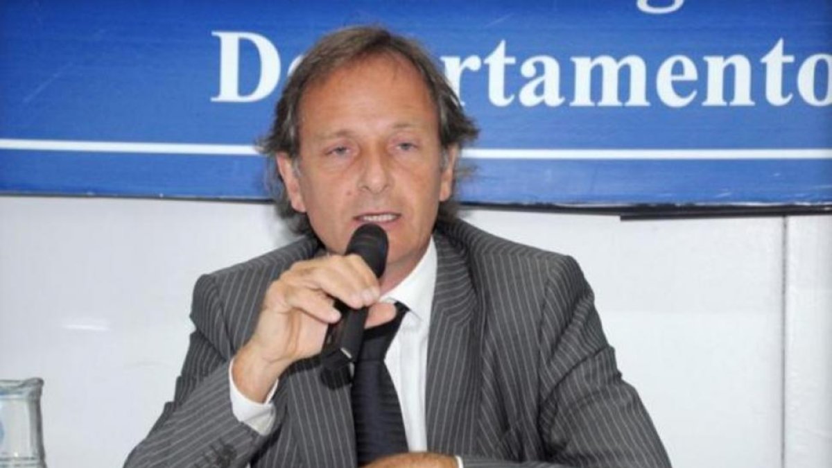 Jorge Delhon, en un acto en Argentina.-/ LA NACIÓN