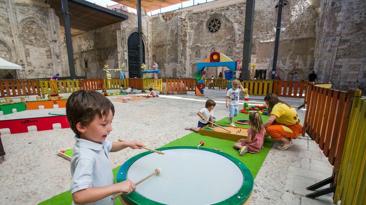 El parque de Mero, el pasado año, en el Monasterio de San Juan. SANTI OTERO