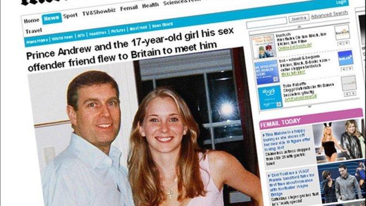 El príncipe Andrew y Virginia, en una imagen de archivo.-