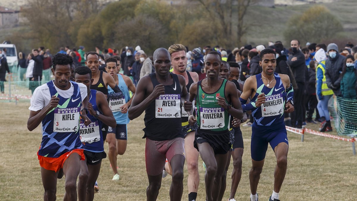 Imagen de la cabeza de carrera en el Cross de Atapuerca 2021