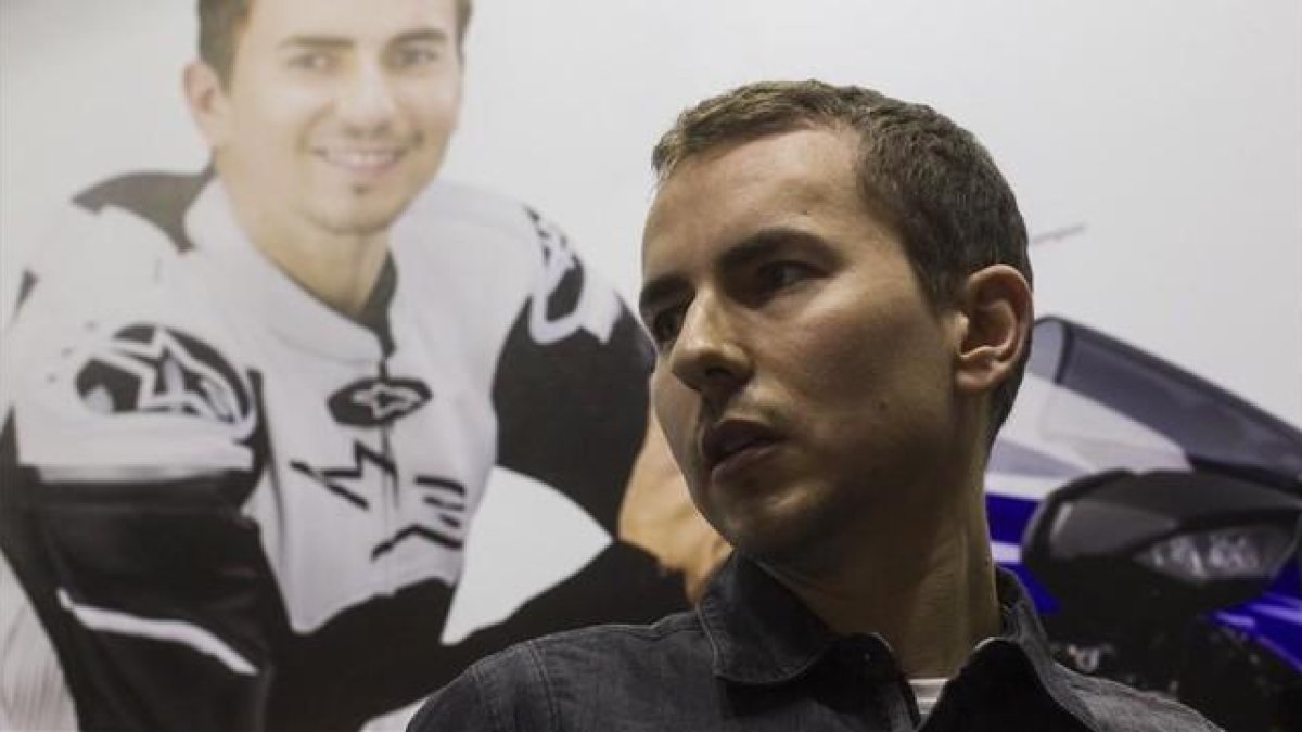 Jorge Lorenzo, hace unos días en Barcelona.-EFE / QUIQUE GARCÍA