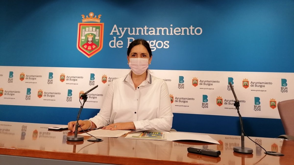Marga Arroyo durante una rueda de prensa. ECB