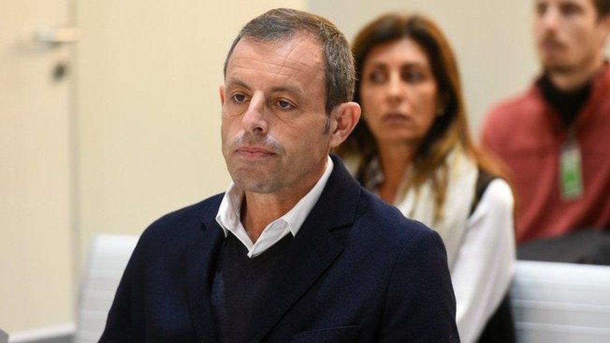 Sandro Rosell, durante el juicio.-AFP
