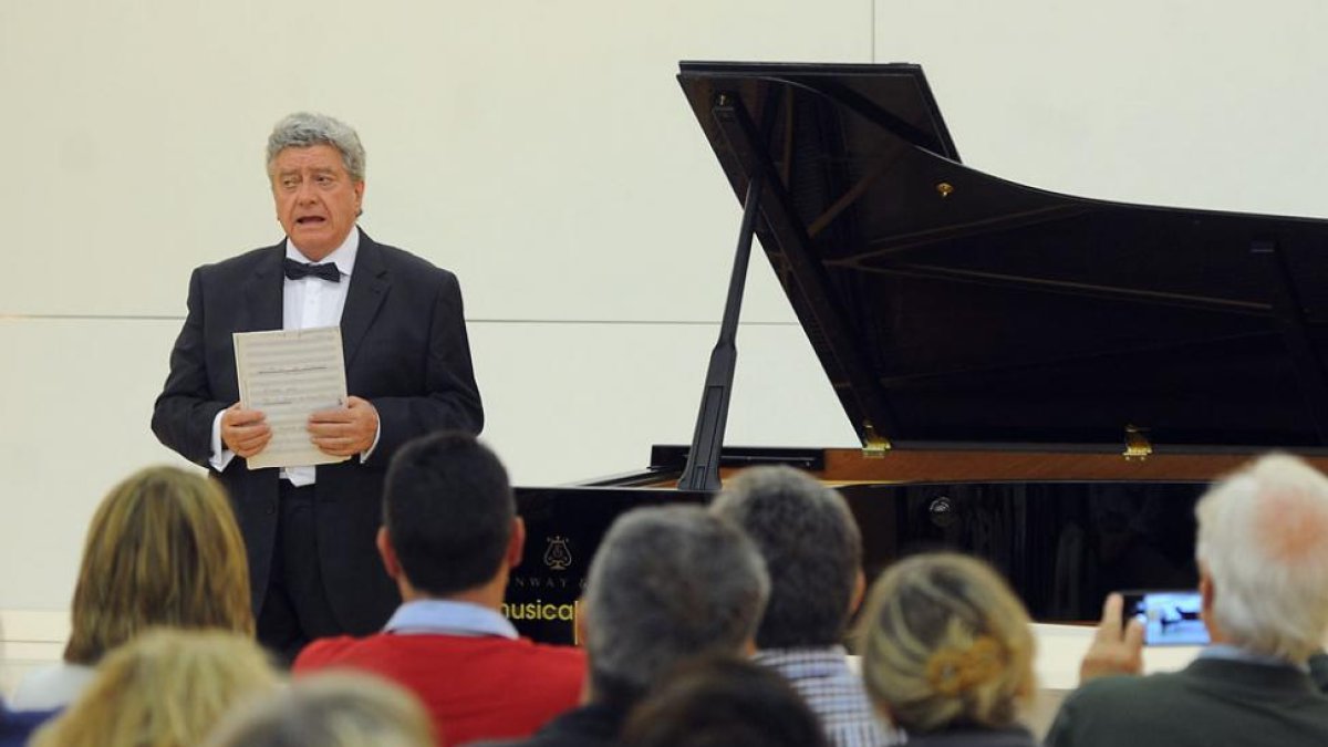 El arandino Antonio Baciero protagonizó el concierto con Cabezón y Bach en el repertorio.-Israel L. Murillo