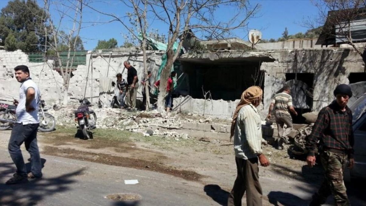 Fotografia del exterior del hospital materno-infantil bombardeado en Idleb.-SAVE THE CHILDREN