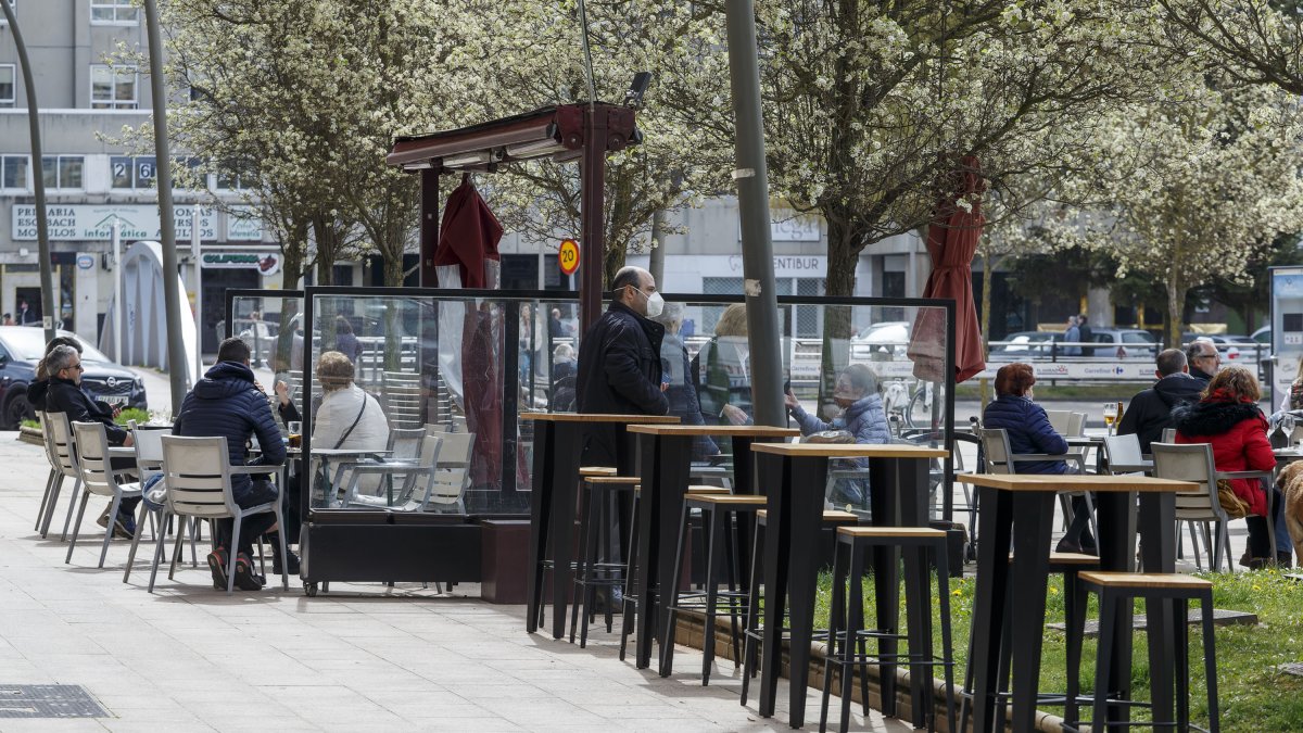 Hay el doble de terrazas que antes de la pandemia. SANTI OTERO