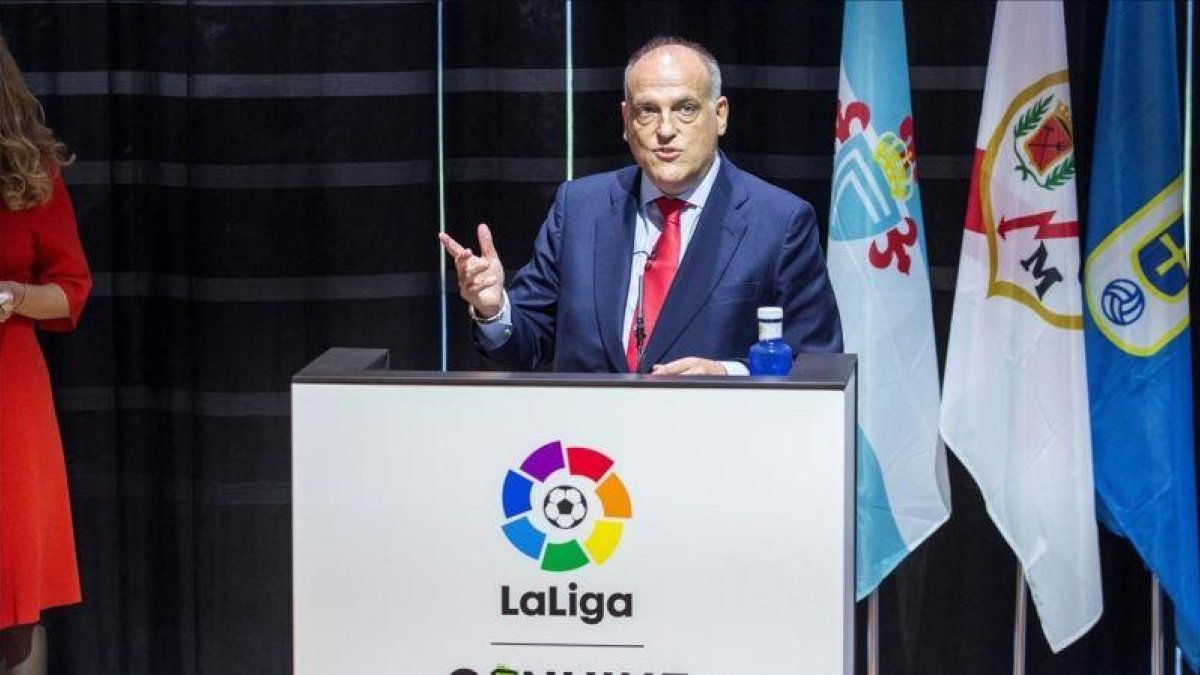 Javier Tebas, presidente de LaLiga.-EL PERIÓDICO