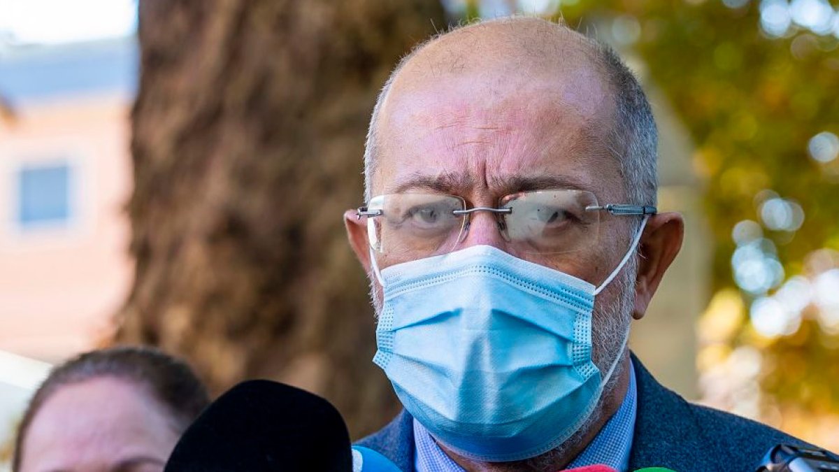 Francisco Igea, esta mañana, en Burgos. SANTI OTERO