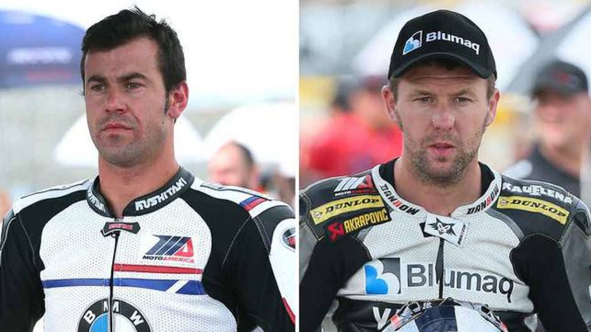 Los pilotos Dani Rivas y Bernat Martínez, fallecidos este domingo en un accidente en Laguna Seca.-Foto: MOTOAMERICA