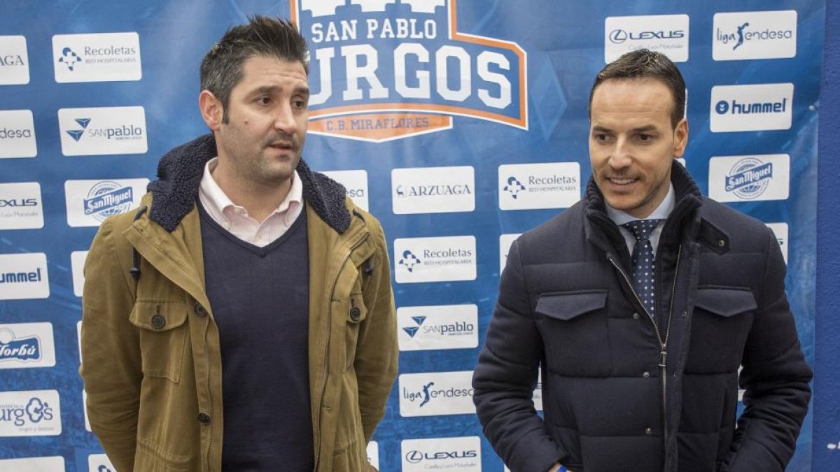 Albano Martínez y Félix Sancho, durante un acto.-SANTI OTERO
