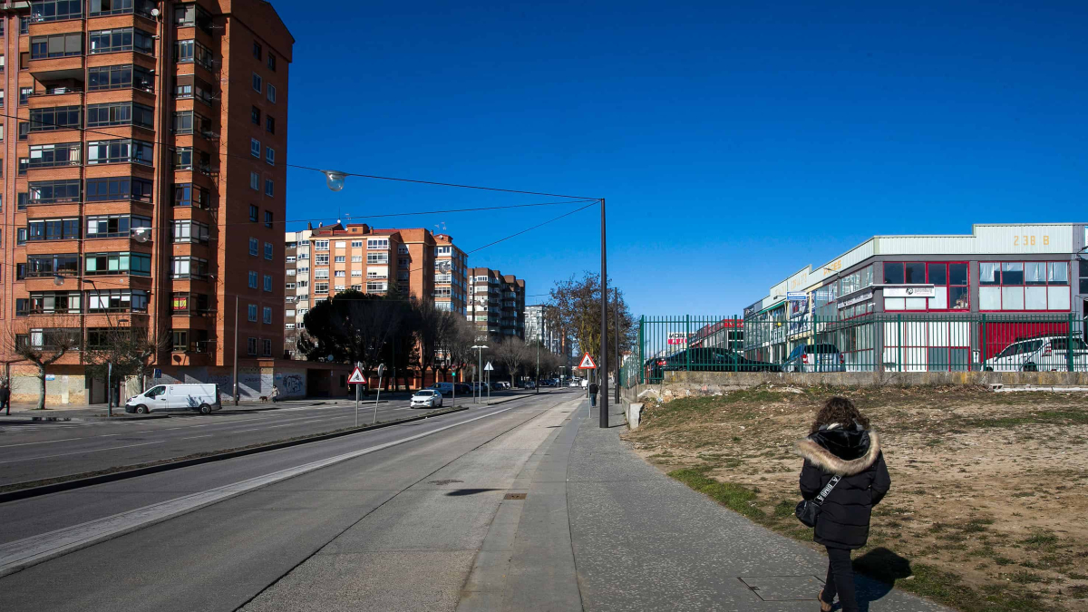 Avenida Juan Ramón Jiménez, en Gamonal. TOMÁS ALONSO