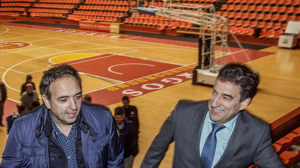 Casadevall y Martínez, ayer, en El Plantío.-SANTI OTERO