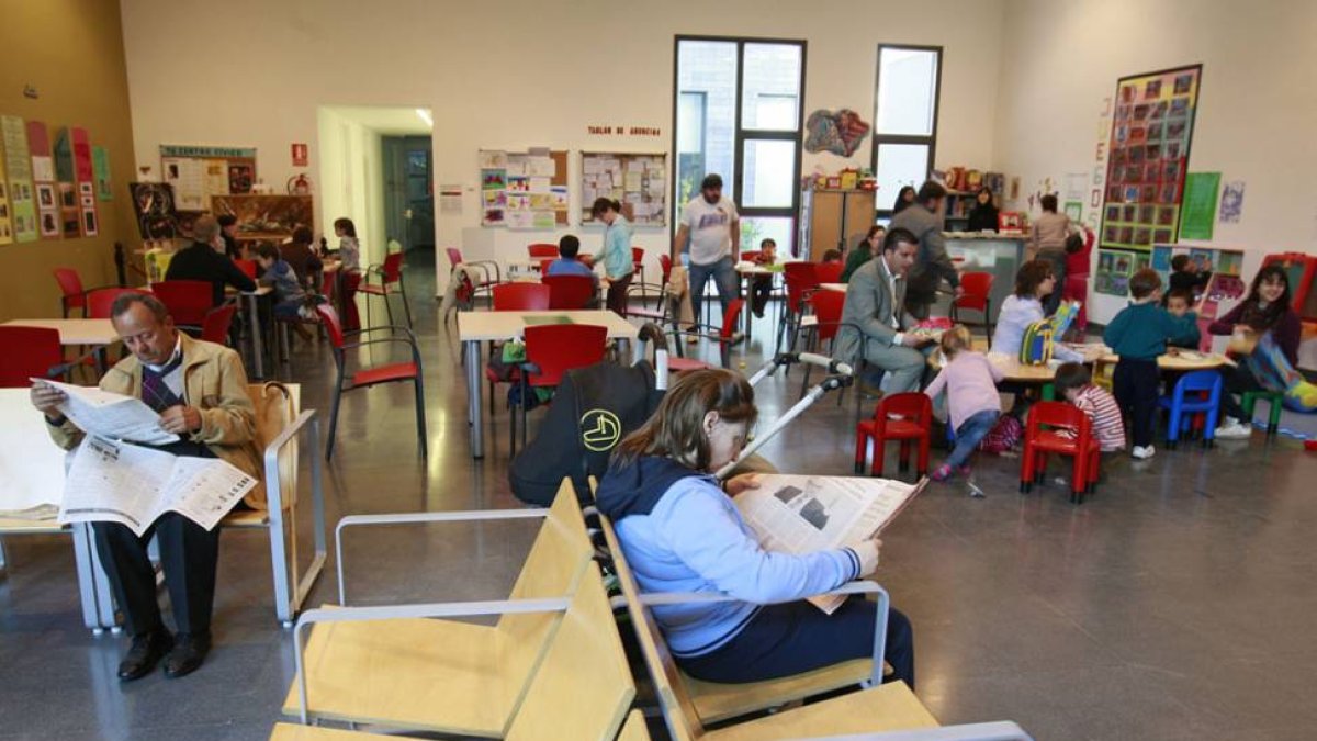 Una de las salas del centro cívico de Las Huelgas en una imagen de archivo.