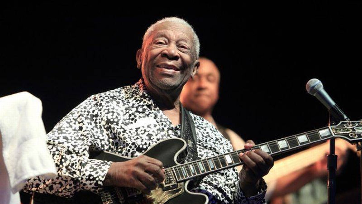 Actuación de B.B. King, en el Frampton's Guitar Circus, en agosto del 2013.-Foto: AP
