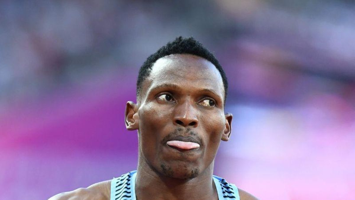 Isaac Makwala, en Londres.-JEWEL SAMAD (AFP)