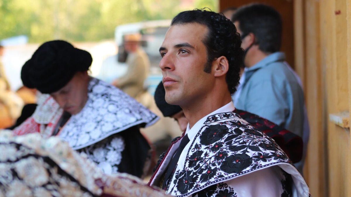 Jesús Martínez en la plaza de Ávila en el único festejo que ha toreado esta atípica temporada. ECB