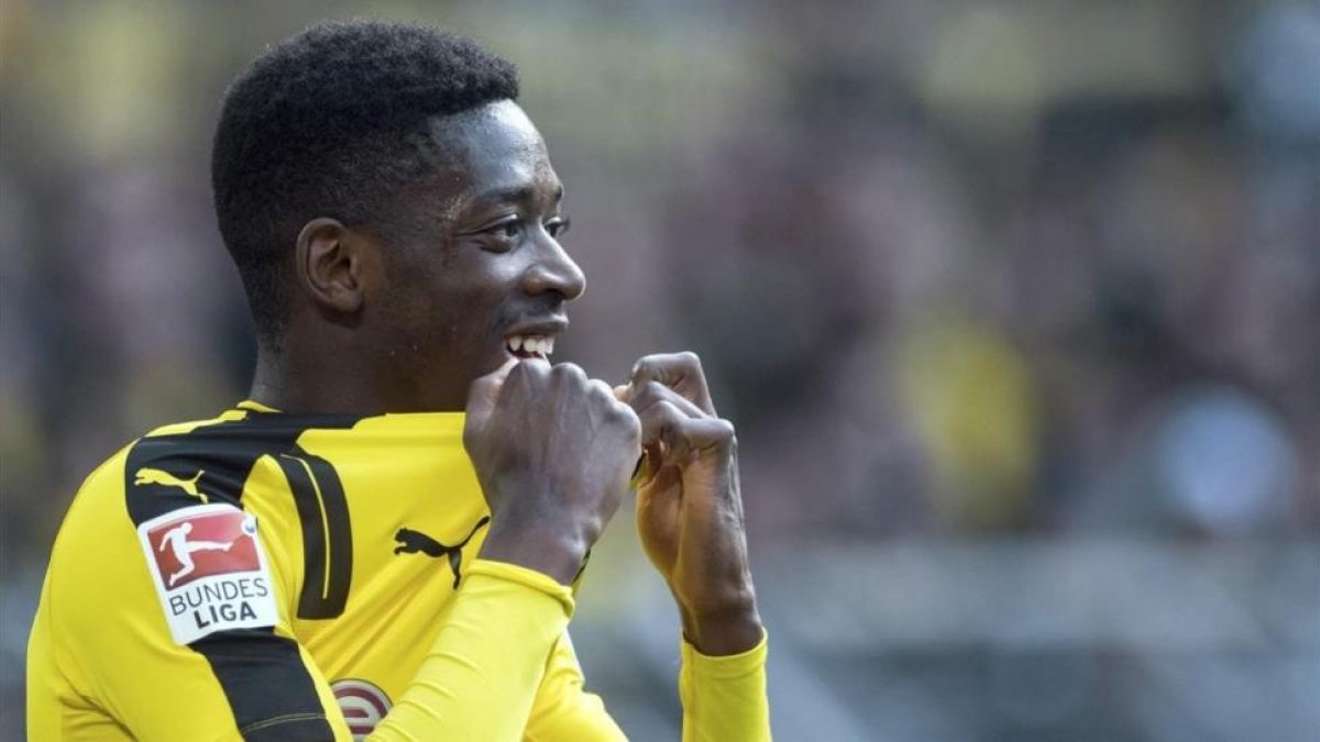 Dembelé, con la camiseta del Dortmund-AP / BERND THISSEN