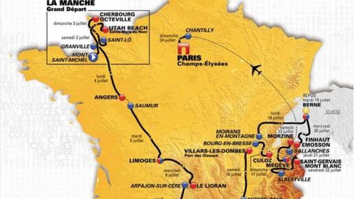 El mapa oficial del Tour con las novedades de cara a 2016-LETOUR