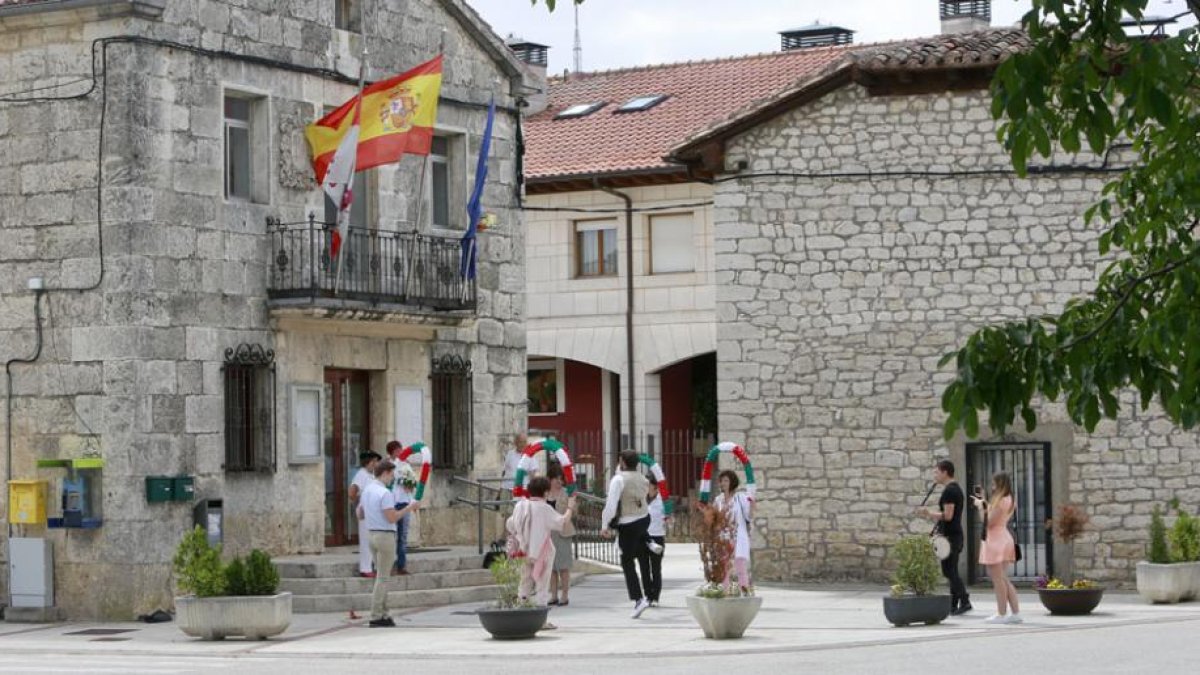 El Ayuntamiento de Ibeas engloba a nueve núcleos de población de la comarca de Los Juarros.-ECB