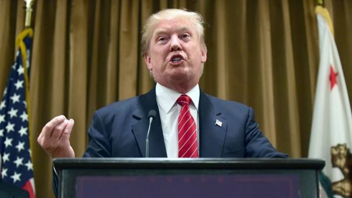 El candidato republicano y magnate inmobiliario Donald Trump, el pasado 10 de julio, durante una rueda de prensa.-Foto: AFP / FREDERIC J. BROWN