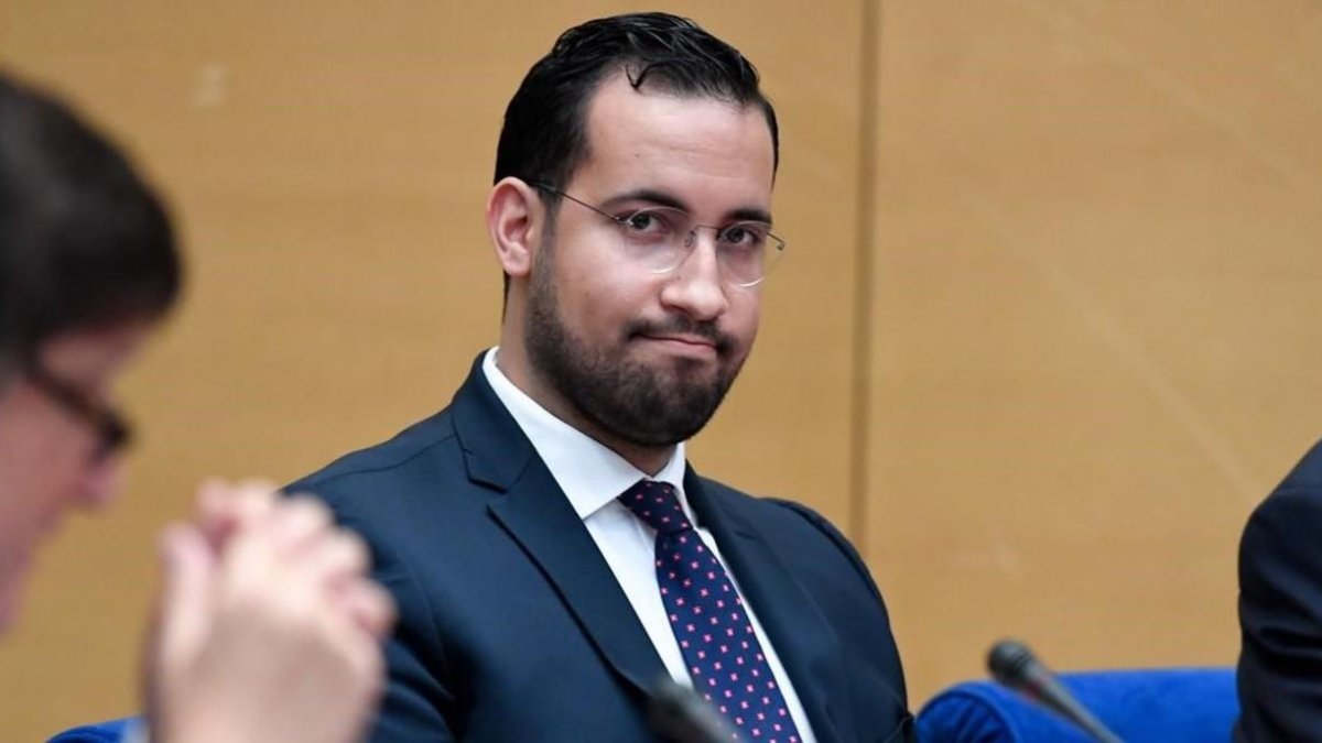 Alexandre Benalla, excolaborador de Emmanuel Macron, en una comisión del Senado francés, el 19 de septiembre del 2018.-BERTRAND GUAY