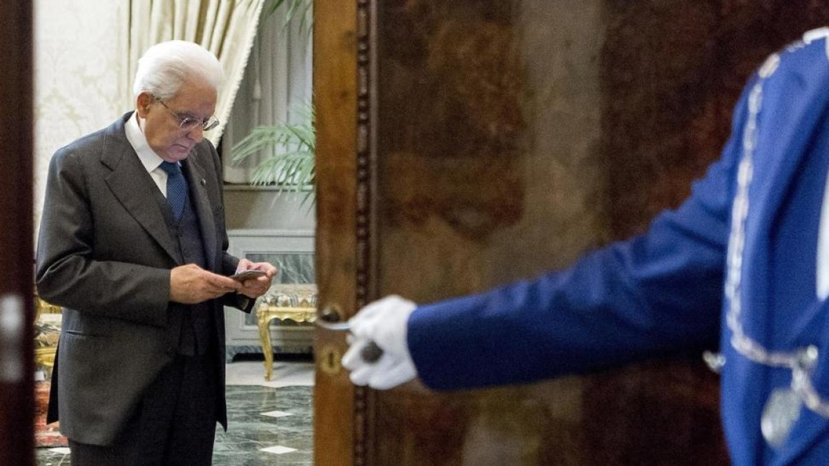 Imagen facilitada por el Departamento de Prensa del Palacio del Quirinal del presidente italiano, Sergio Mattarella.-EFE