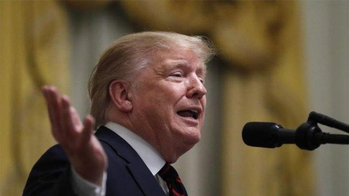 Donald Trump, el presidente de los Estados Unidos.-AP