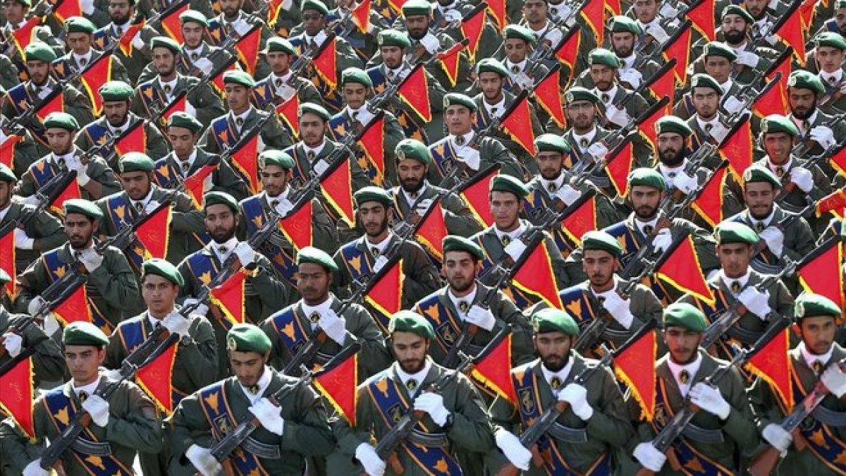 Imagen de archivo de un desfile de la Guardia Revolucionaria iraní.-AP