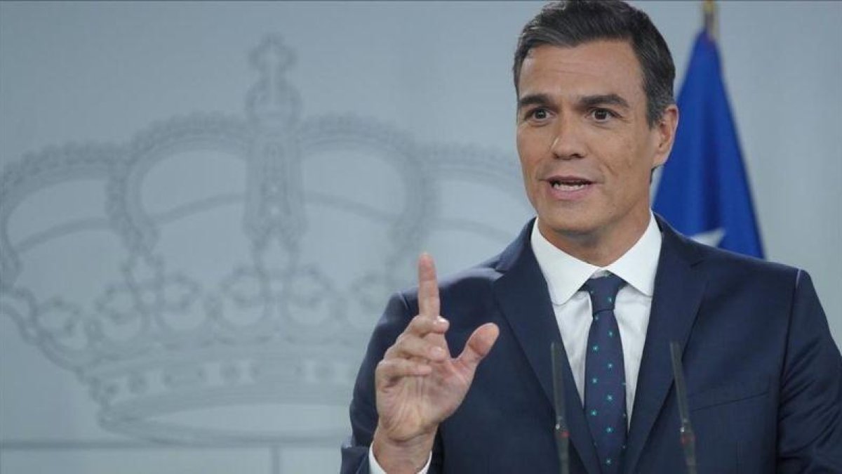 Pedro Sánchez, el pasado 9 de octubre en el Palacio de la Moncloa.-JOSE LUIS ROCA