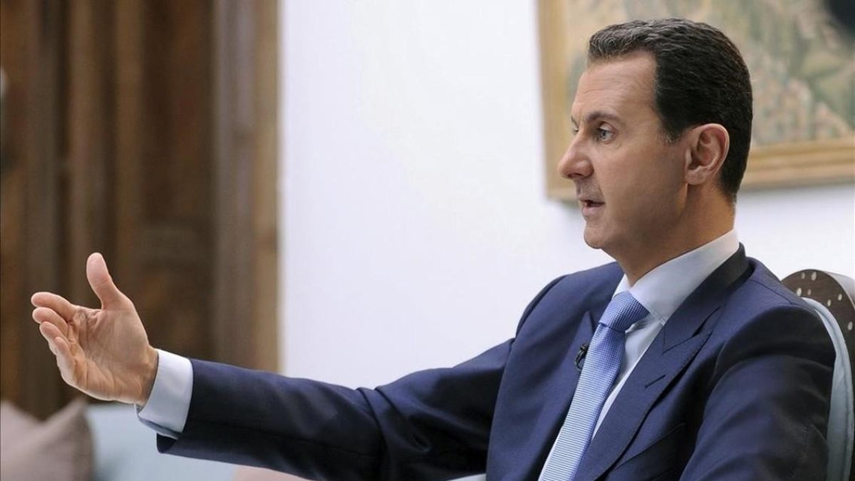 El presidente de Siria, Bachar al Asadm, en una entrevista en Damasco.-SANA HANDAOUT