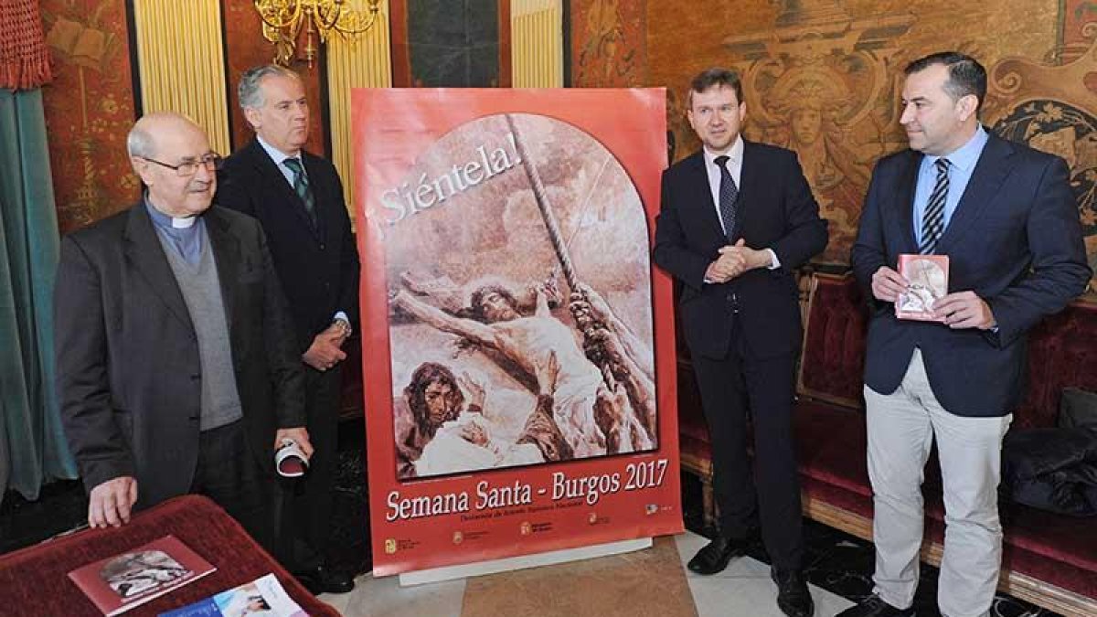 Saturnino López, Víctor Manuel Cámara, Javier Lacalle y el concejal José Antonio Antón.-ISRAEL L. MURILLO
