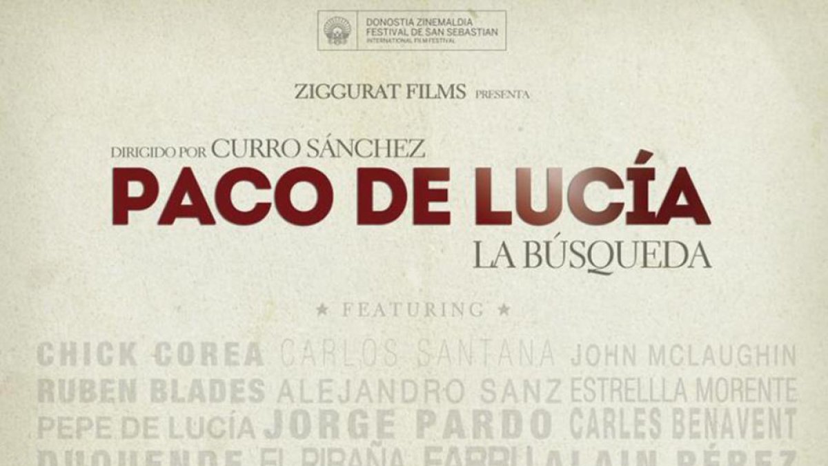 El documental sobre Paco de Lucía se proyecta el día 10.-