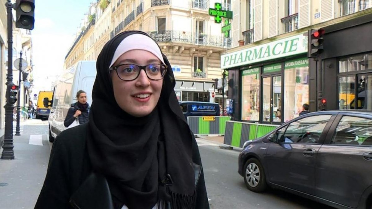 Maryam Pougetoux,  presidenta del sindicato UNEF.-STR
