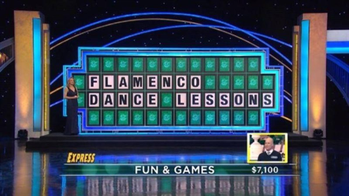 Panel resulto del programa Wheel of fortune.-YOUTUBE
