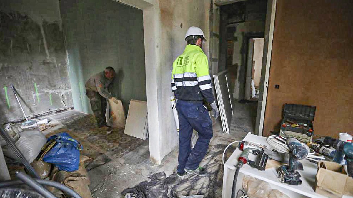 Trabajos de reforma en una vivienda. ECB