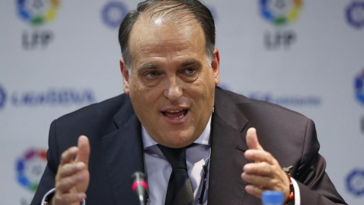 El presidente de La Liga, Javier Tebas, en una foto de archivo-/ RODRIGO GARCIA
